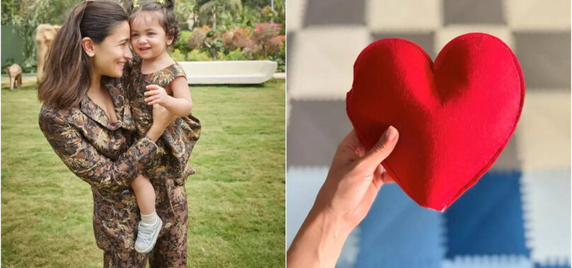 Alia’s red heart photo, crafted by ‘Little Woman’