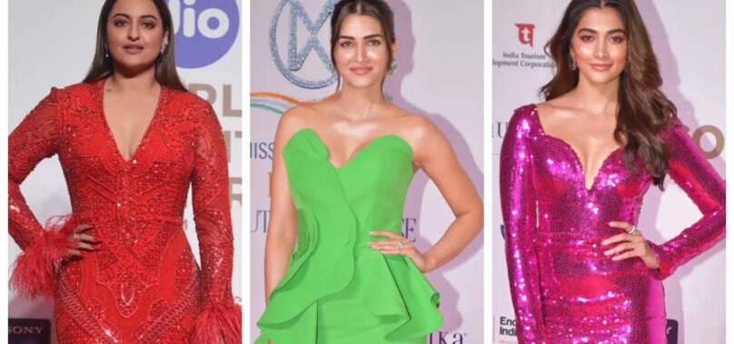 Kriti, Sonakshi and others attend a red carpet event