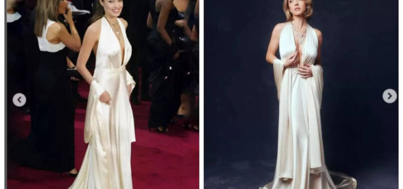 Sydney Sweeney wore Angelina Jolie’s iconic white gown