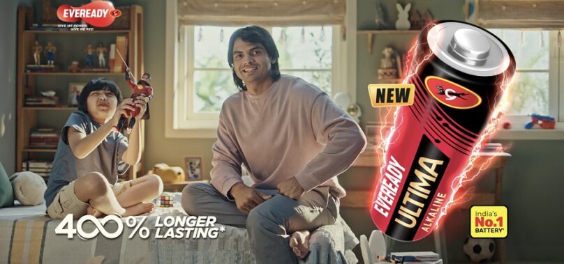 Neeraj Chopra Features in the Latest TVC of Eveready’s Ultima Alkaline battery – Powers Kids Uninterrupted Play and limitless Imagination