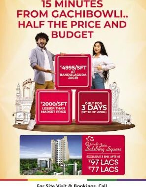 Jain Housing Unveils Unbeatable Offer of Rs. 4999 / Sq. ft. at Salzburg Square in Bandlaguda Jagir, a Mere 15 Minutes from Gachibowli