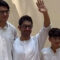 Aamir Khan greets paparazzi on Eid with his sons Junaid Khan and Azad Rao Khan, distributes sweets – WATCH video