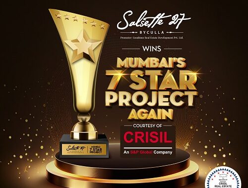 Salsette 27, A Project Managed and Marketed by Peninsula Land Ltd. gets Awarded 7 out of 7 Stars for the 2nd Consecutive Year by CRISIL Real Estate Star Grading