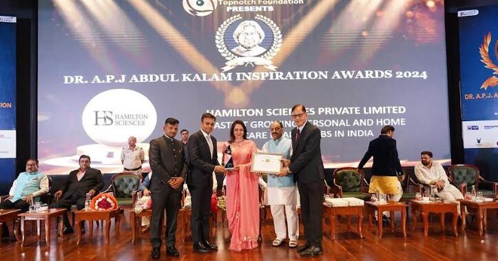 Hamilton Sciences Honored with the 2024 Dr. A P J Abdul Kalam Kalam Inspiration Award for Brand Excellence