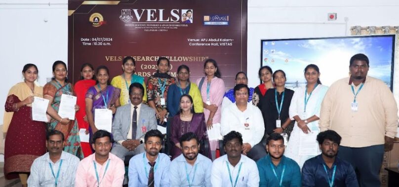 Vels University Awards Rs 1.5 Crore in Research Fellowship Grants to Promote Academic Excellence