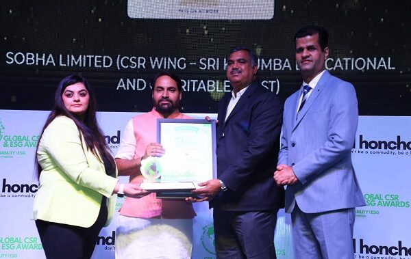 Sobha Group’s Sri Kurumba Trust Wins Global CSR & ESG Award 2024 for Child & Women Development