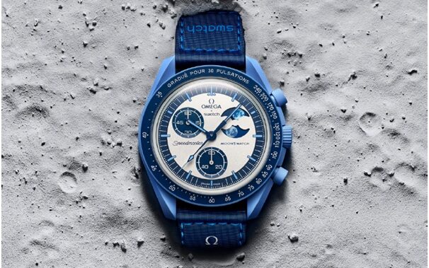 The Bioceramic Moonswatch MISSION TO THE SUPER BLUE MOONPHASE Celebrates the First Super Blue Moon of the Year and The Festive Atmosphere of Summer