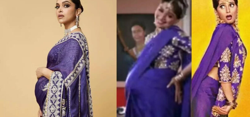 DP’s purple saree reminds fans of Madhuri’s HAHK look