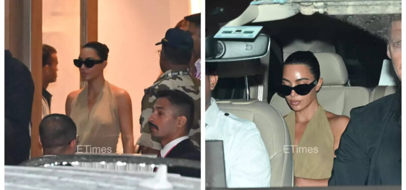 Kim, Khloe Kardashian in Mumbai for Ambani wedding