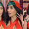 Kim decks up in emeralds for Shubh Aashirwad