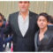 SrK with son Aryan pose with The Great Khali- PIC