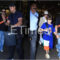 SRK returns home from UK with AbRam, Gauri