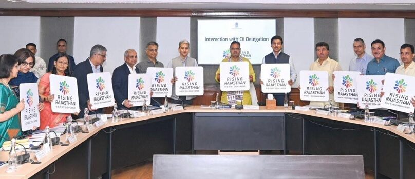 Hon’ble Chief Minister Shri Bhajanlal Sharma announces ‘Rising Rajasthan’ Investment Summit 2024, unveils its logo