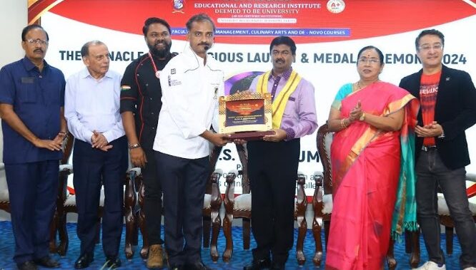 Dr. MGR University Hosts ‘The Pinnacle 2024’ – Honours Achievers in Health and Hospitality; Recognizes Winners of Incredible Chefs Challenge