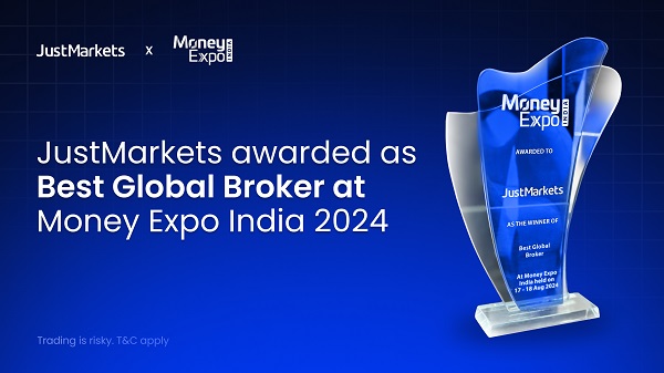 JustMarkets Awarded as Best Global Broker at Money Expo India 2024