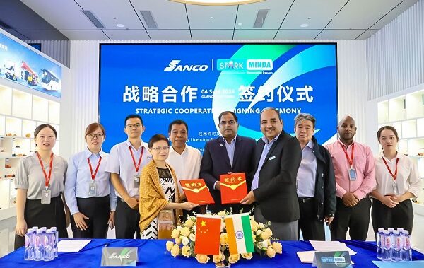 Minda Corporation Signs Technology Licensing Agreement with Sanco to Offer Electrical Distribution Systems Solutions for EV Market