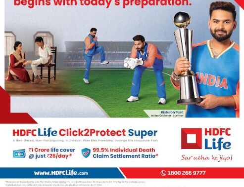 Rishabh Pant’s Story Powers HDFC Life’s Latest Protection Campaign on Preparing Today for a Secure Tomorrow