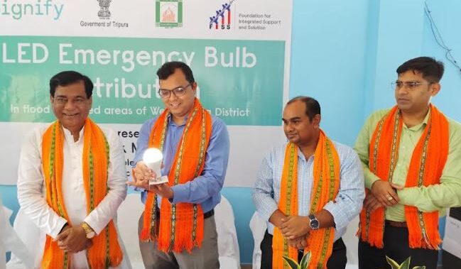 Signify Committed to Support 33,000 + Lives of Food-affected Families in West Tripura District with LED Lights