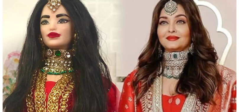 Ash’s Ambani wedding look recreated in a doll?