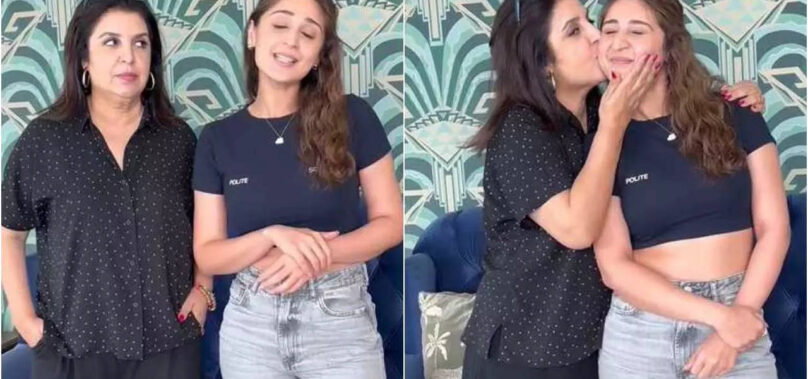 Dhvani Bhanushali recreates viral moment with Farah Khan