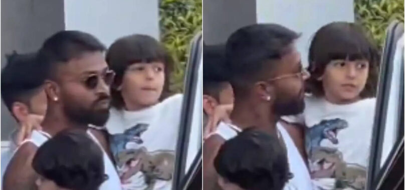 Video: Hardik Pandya and son Agastya reunite