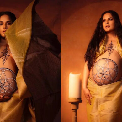 Richa’s unseen photos from her maternity photoshoot