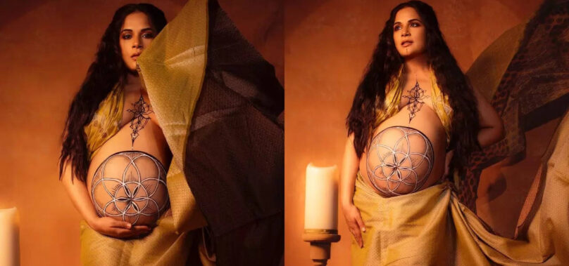 Richa’s unseen photos from her maternity photoshoot