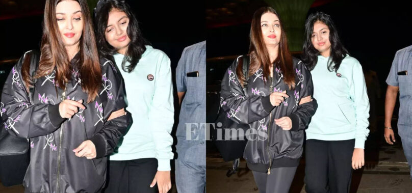 Aishwarya and daughter Aaradhya leave for Dubai