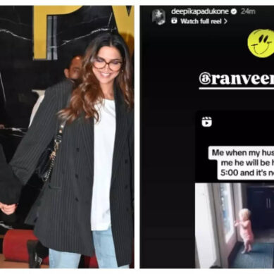 Deepika shares clip of baby as Ranveer returns to work