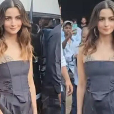 Alia exudes elegance on the sets of Kareena’s show