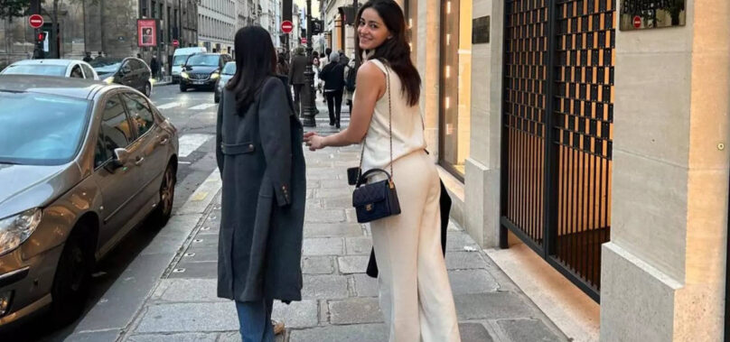 Ananya enjoys a stroll on Paris streets with sister