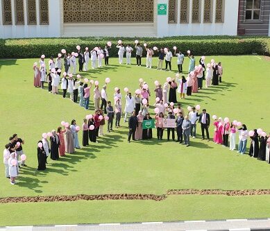 Thumbay Healthcare Collaborates with Esaad Card to Launch Breast Cancer Awareness Month with Human Pink Ribbon Formation and Introduces Special Package for AED 299