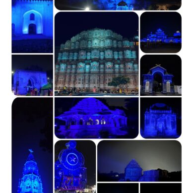 Iconic Monuments in India Turned Blue on October 4, in Support of Smile Train’s Guinness World Records™ Attempt for World Smile Day