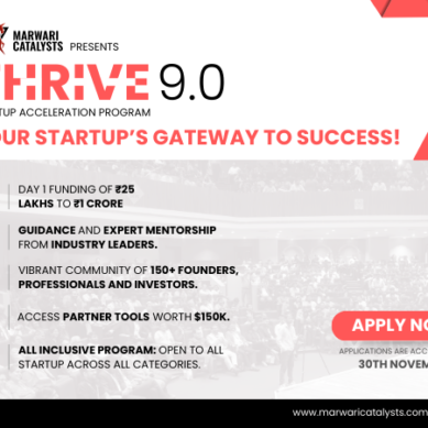 Marwari Catalysts Invites Early-Stage Startups for Thrive 9.0 of Acceleration and Funding Cycle