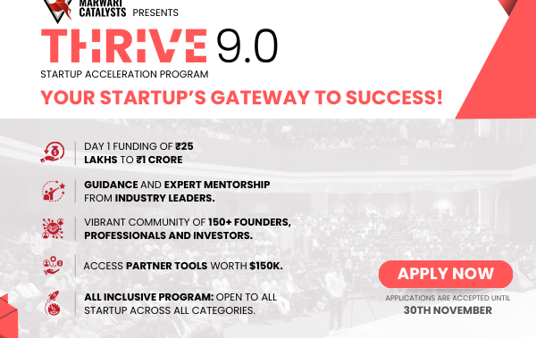 Marwari Catalysts Invites Early-Stage Startups for Thrive 9.0 of Acceleration and Funding Cycle