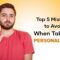 Top 5 Mistakes to Avoid While Applying for a Personal Loan