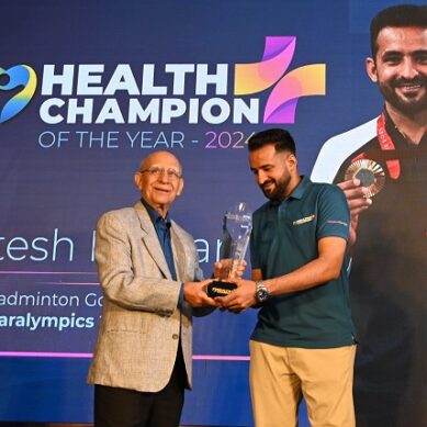 Paralympic Gold Medallist Nitesh Kumar Honoured as Health Champion of the Year 2024 in Happiest Health’s New ‘Health Champion’ Initiative