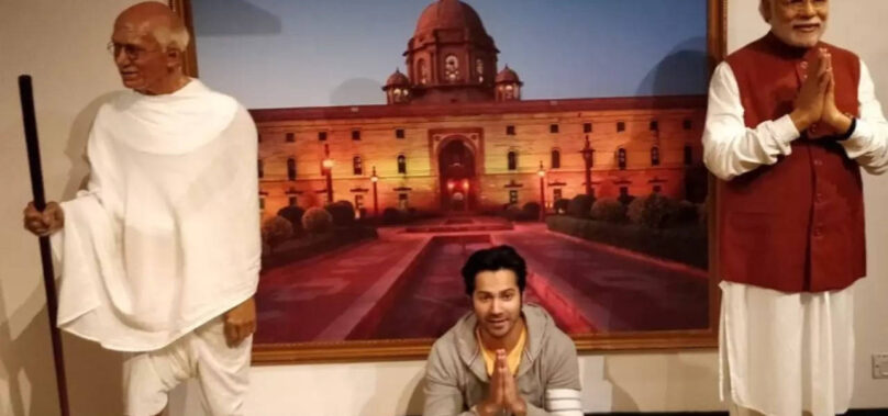 Varun Dhawan pays respect to Mahatma Gandhi