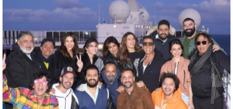 Akshay, Abhishek shoot for Housefull 5 on cruise