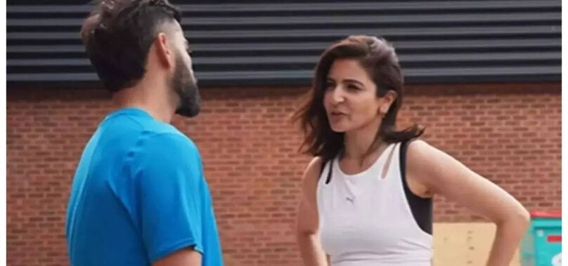 Anushka beats Virat with her gully cricket rules