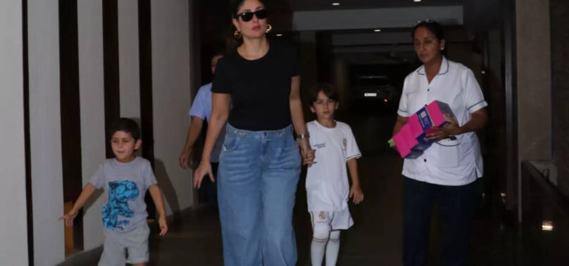 Taimur and Jeh accompany Bebo for Guriq’s birthday