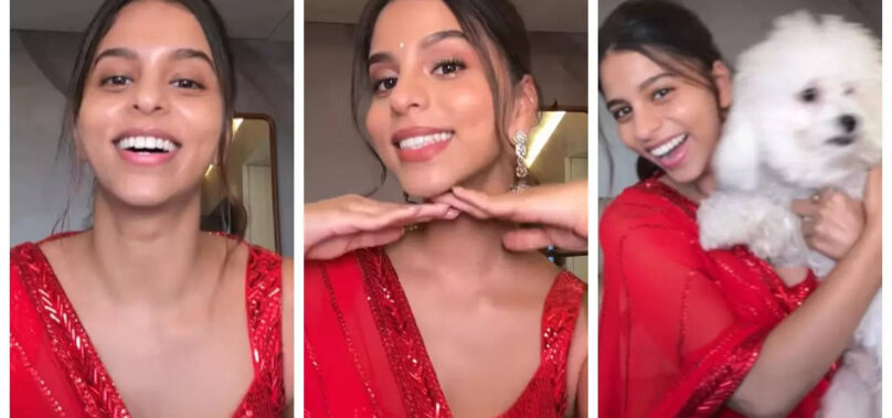 Suhana gives fans a festive makeup tutorial