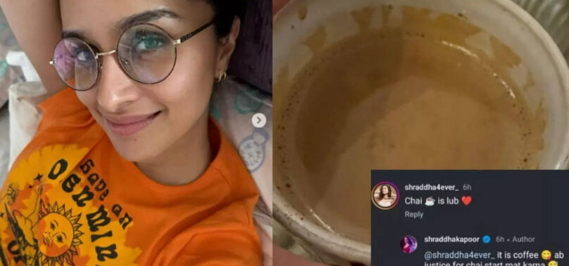 Shraddha’s chai vs coffee fun banter with fan