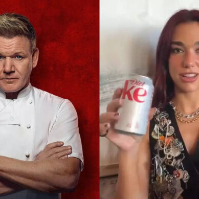 Dua Lipa’s diet coke mix worries Gordon Ramsay