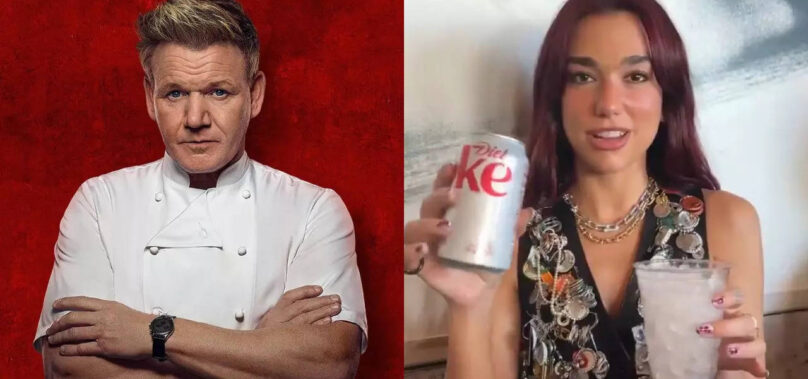 Dua Lipa’s diet coke mix worries Gordon Ramsay