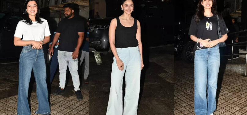 Alia, Rashmika, Khushi and others at Jigra screening