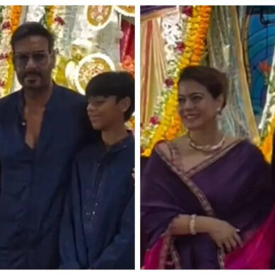 Kjol pinches Ajay while posing for pics – WATCH