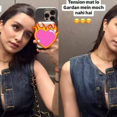 Shraddha Kapoor shares a goofy mirror selfie