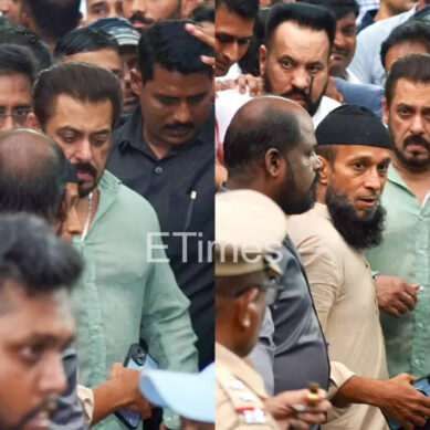 Salman leaves with teary eyes after paying respects to Siddique