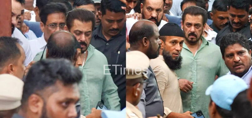 Salman leaves with teary eyes after paying respects to Siddique